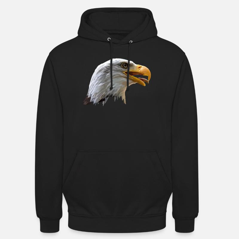 Aigle à tête blanche - Sweat-shirt à capuche unisexe - noir