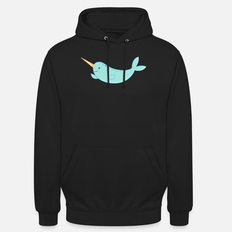 Narval - Sweat-shirt à capuche unisexe - noir