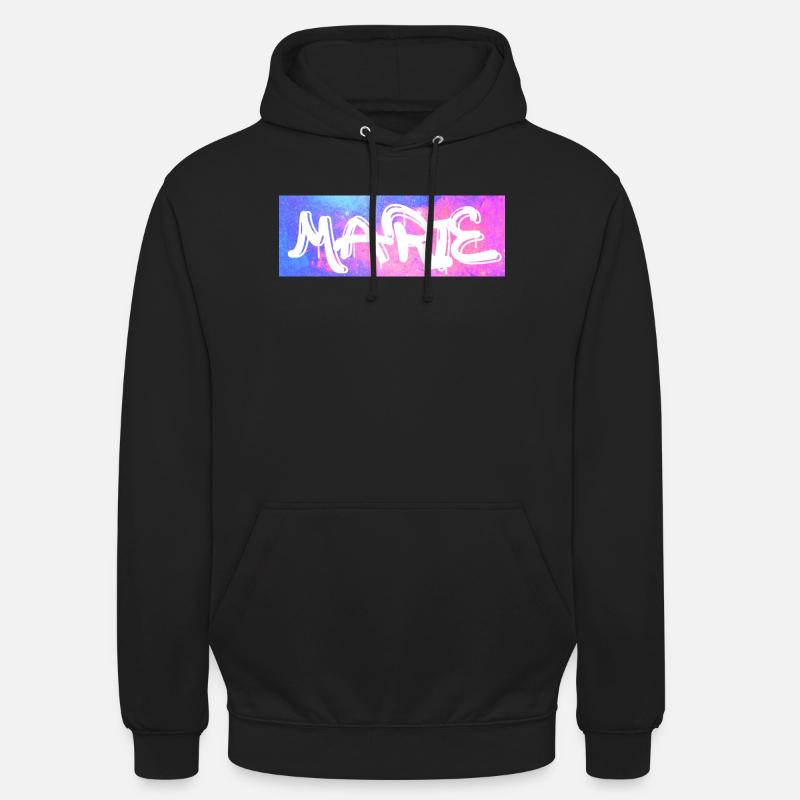 Marie Graffiti Neon Splash - Unisex Hoodie - Schwarz