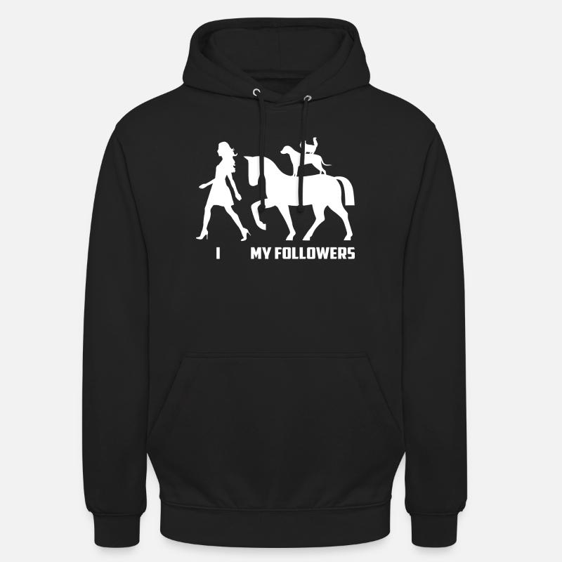 Adeptes de chevaux - Sweat-shirt à capuche unisexe - noir