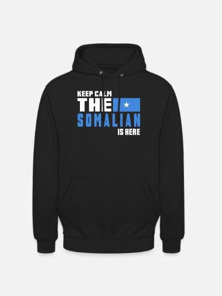 Keep calm Somalia flag design - Unisex Hoodie - black