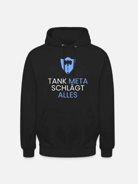 Tank Meta gewinnt - Unisex Hoodie - Schwarz