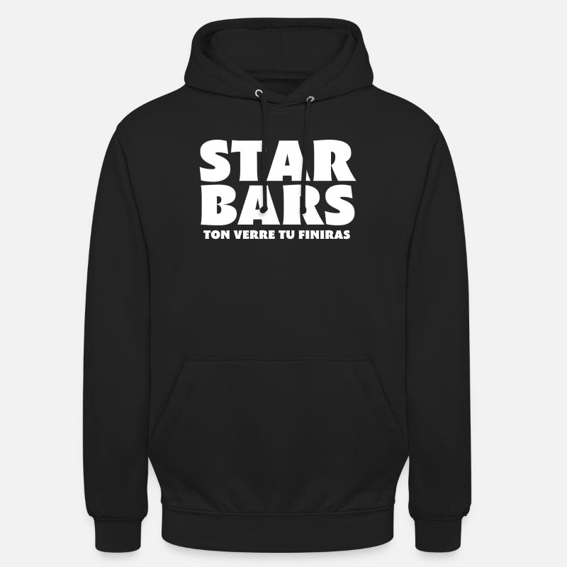 bar, barman, patron de bar - Sweat-shirt à capuche unisexe - noir