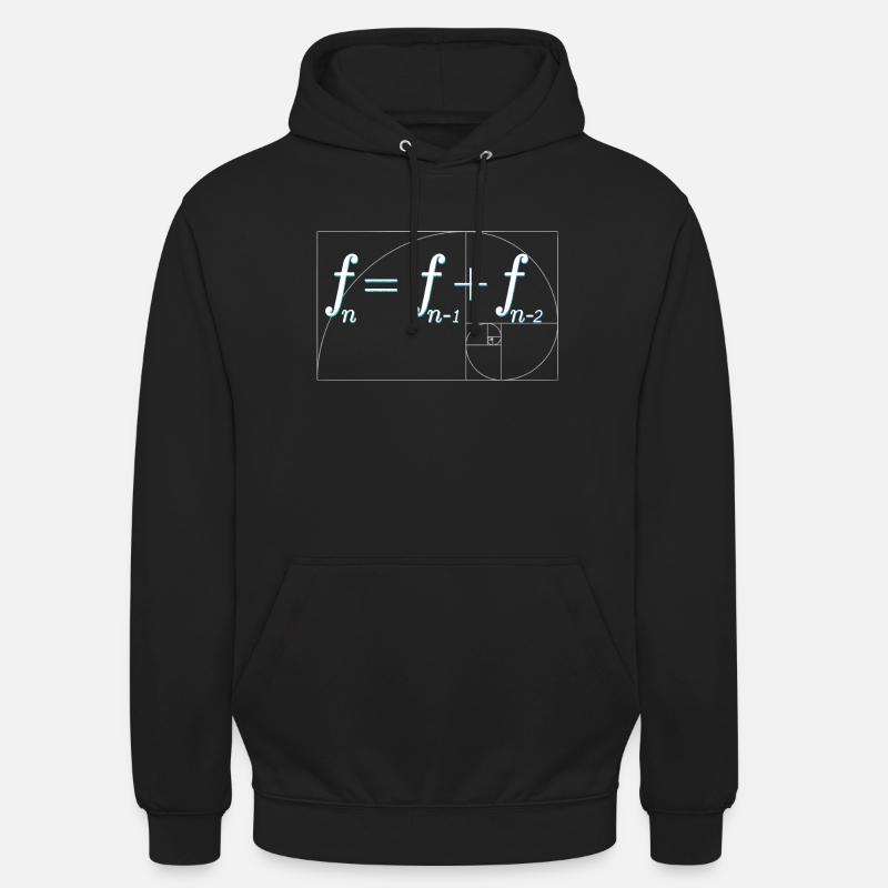 Séquence de Fibonacci - Sweat-shirt à capuche unisexe - noir