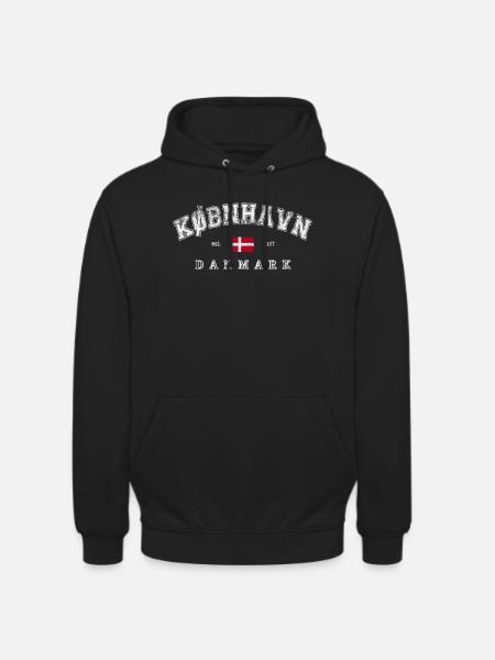 Copenhagen Denmark - Unisex Hoodie - black