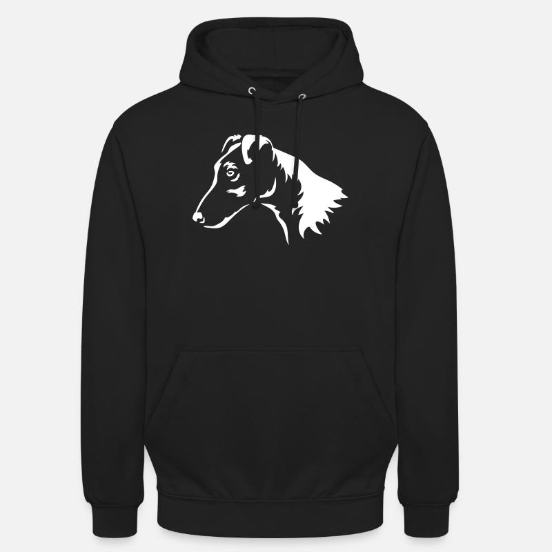Foxterrier Kopf "Black Edition" - Unisex Hoodie - Schwarz