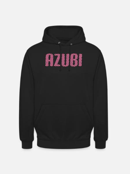 Azubi Tshirt 6 23 rosa - Unisex Hoodie - Schwarz