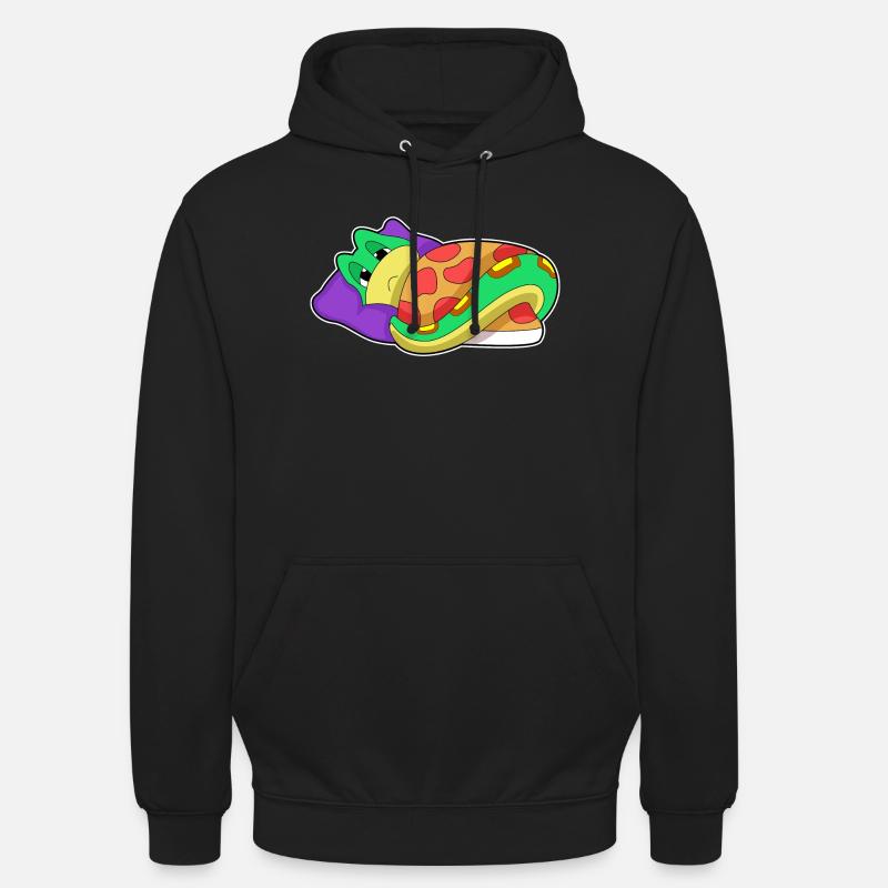Oreiller de couverture serpent - Sweat-shirt à capuche unisexe - noir