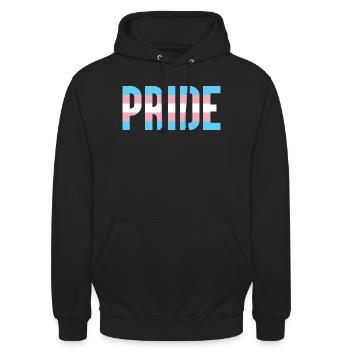 Pride Month LGBT - Trans Pride - Unisex Hoodie - black - Front - Alina (178cm) & Michal (187cm)