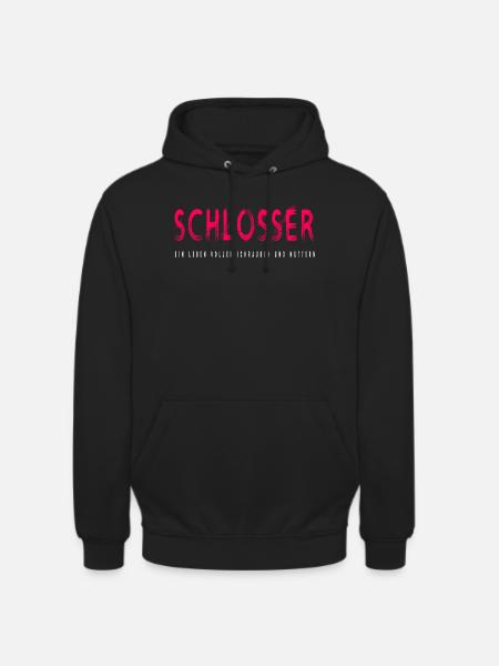 Schlosser Handwerker Design - Unisex Hoodie - Schwarz