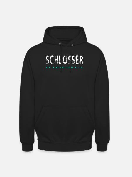 Schlosser Handwerker Design - Unisex Hoodie - Schwarz