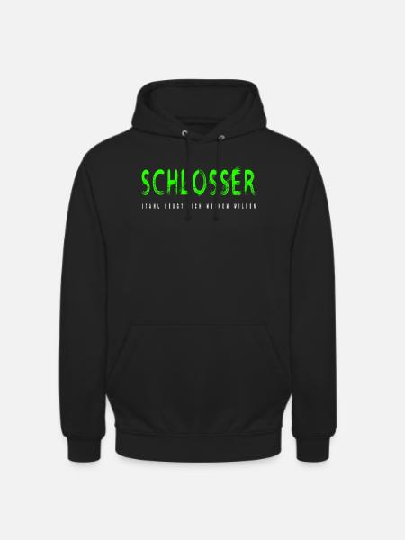 Schlosser Handwerker Design - Unisex Hoodie - Schwarz