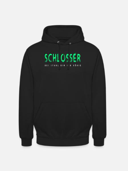 Schlosser Handwerker Design - Unisex Hoodie - Schwarz