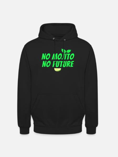 Mojito, Cocktail, Mojito-Fächer, Rum - Unisex Hoodie - Schwarz