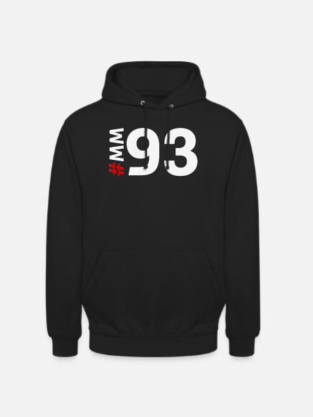 MM93 - Sweat-shirt à capuche unisexe - noir
