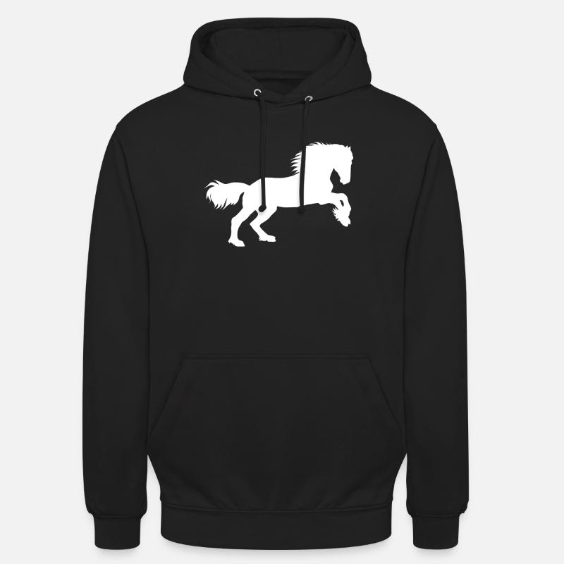 Pferde-Power - Unisex Hoodie - Schwarz