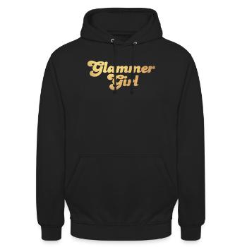 Glammer Girl Gold Cool Quotes Luxe Exclusif - Sweat-shirt à capuche unisexe - noir - Devant - Alina (178cm) & Michal (187cm)