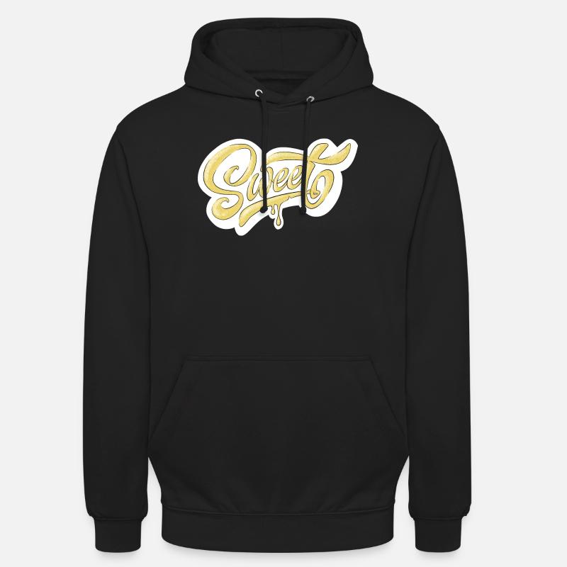 Süßes Schrift-Typografie-Design - Unisex Hoodie - Schwarz