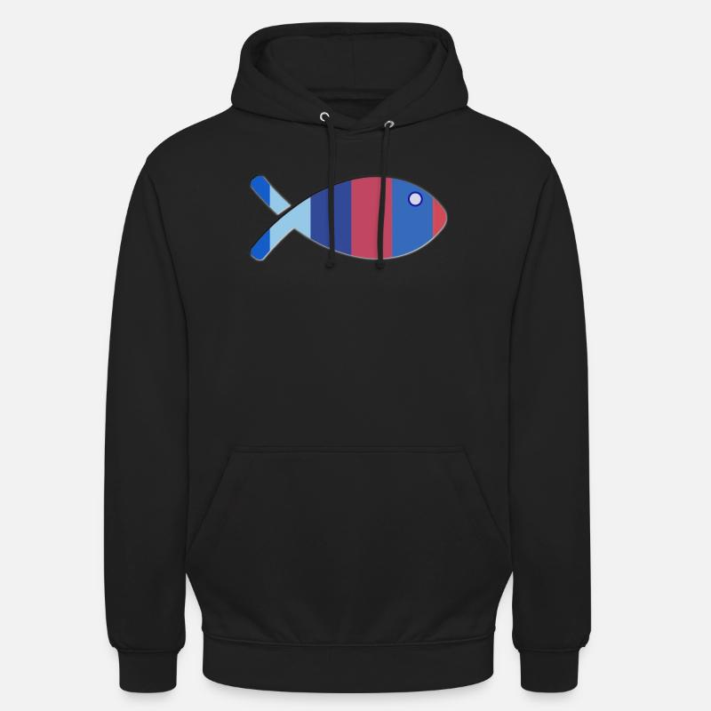 FISCH - Unisex Hoodie - Schwarz