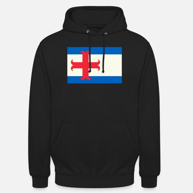 drapeau Zutphen - Sweat-shirt à capuche unisexe - noir