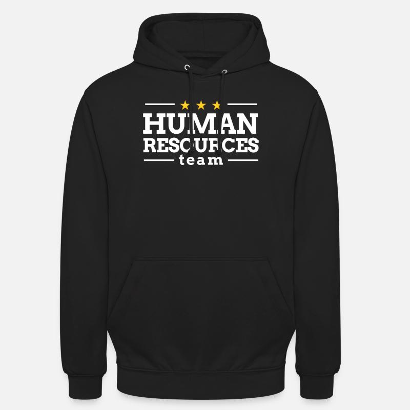 Équipe des ressources humaines - Sweat-shirt à capuche unisexe - noir