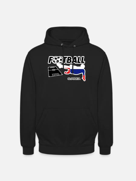 Fußball Fieber Slowakei - Unisex Hoodie - Schwarz