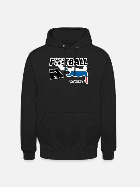 Fußball Fieber Slovenien - Unisex Hoodie - Schwarz