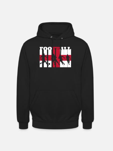Englischer Fußball - Unisex Hoodie - Schwarz