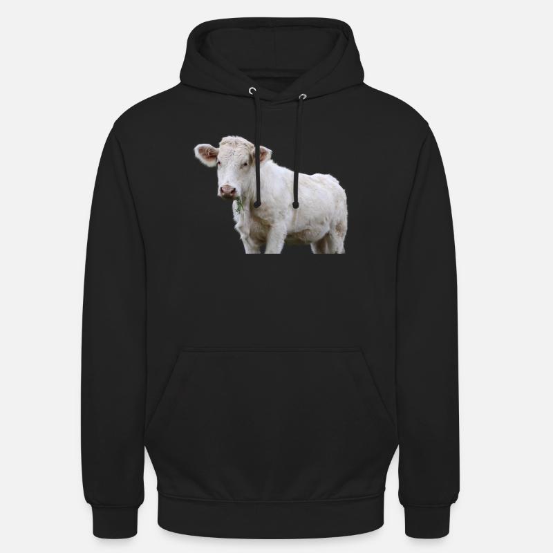 Vache - Sweat-shirt à capuche unisexe - noir