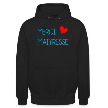 GELIEBTE. VIELEN DANK. DANKE HERRIN. GELIEBTE - Unisex Hoodie - Schwarz - Vorne - Alina (178cm) & Michal (187cm)