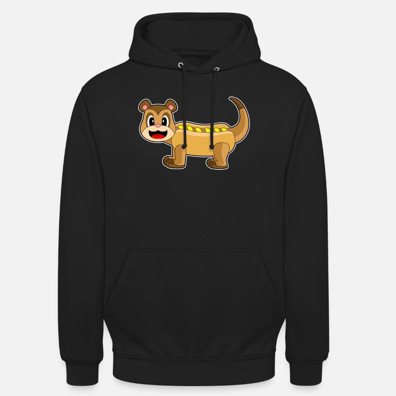 Hot-dog suricate - Sweat-shirt à capuche unisexe - noir