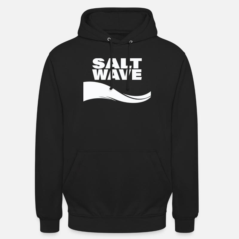 VAGUE DE SEL - Sweat-shirt à capuche unisexe - noir