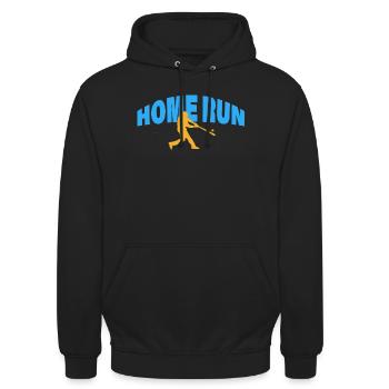 HOME RUN - Unisex Hoodie - Schwarz - Vorne - Alina (178cm) & Michal (187cm)