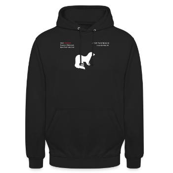 Ferret - Unisex Hoodie - black - Front - Alina (178cm) & Michal (187cm)