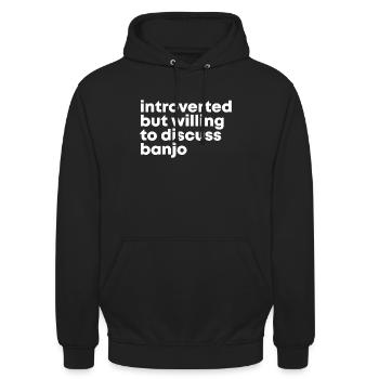 Banjo - Unisex Hoodie - Schwarz - Vorne - Alina (178cm) & Michal (187cm)