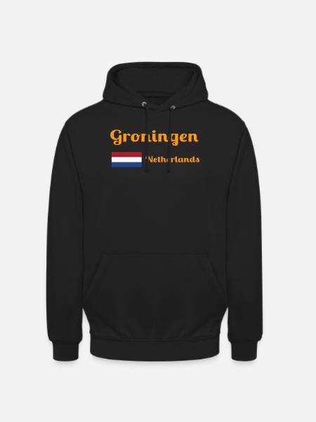 Groningen Netherlands - Stylish prints - Unisex Hoodie - black