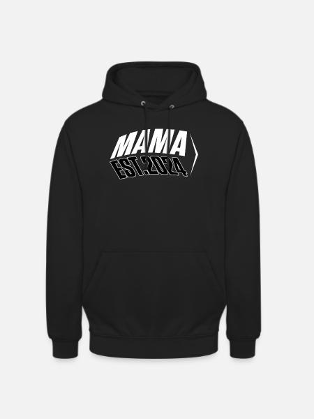 MAMA Shirt Est.2024 - Unisex Hoodie - Schwarz