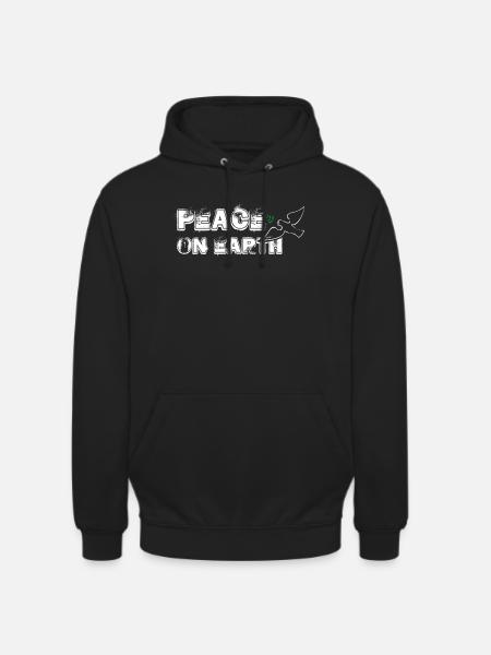 Peace on Earth | with Bird - Unisex Hoodie - Schwarz