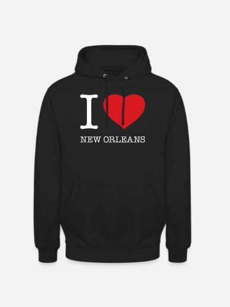 I LOVE NEW ORLEANS - Unisex Hoodie - black
