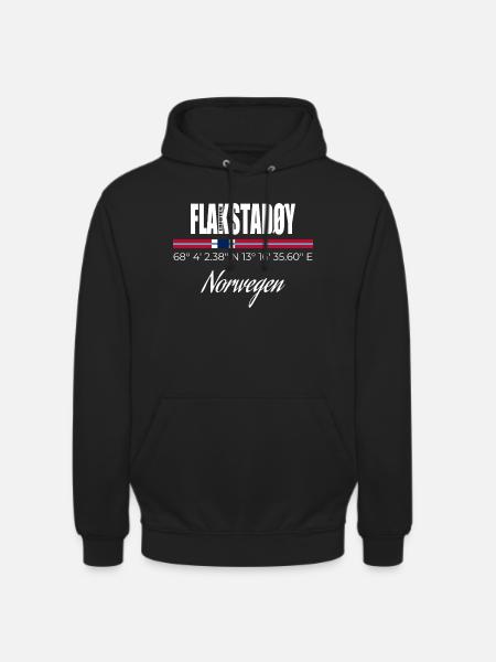 FLAKSTADØY - Unisex Hoodie - Schwarz