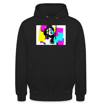 Artistic portrait in pop art style - Unisex Hoodie - black - Front - Alina (178cm) & Michal (187cm)