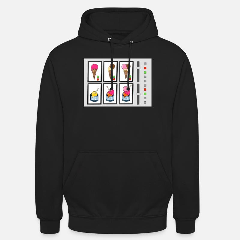 Machine à crème glacée - Sweat-shirt à capuche unisexe - noir