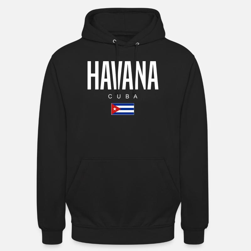 La Havane Cuba Cubains - Sweat-shirt à capuche unisexe - noir