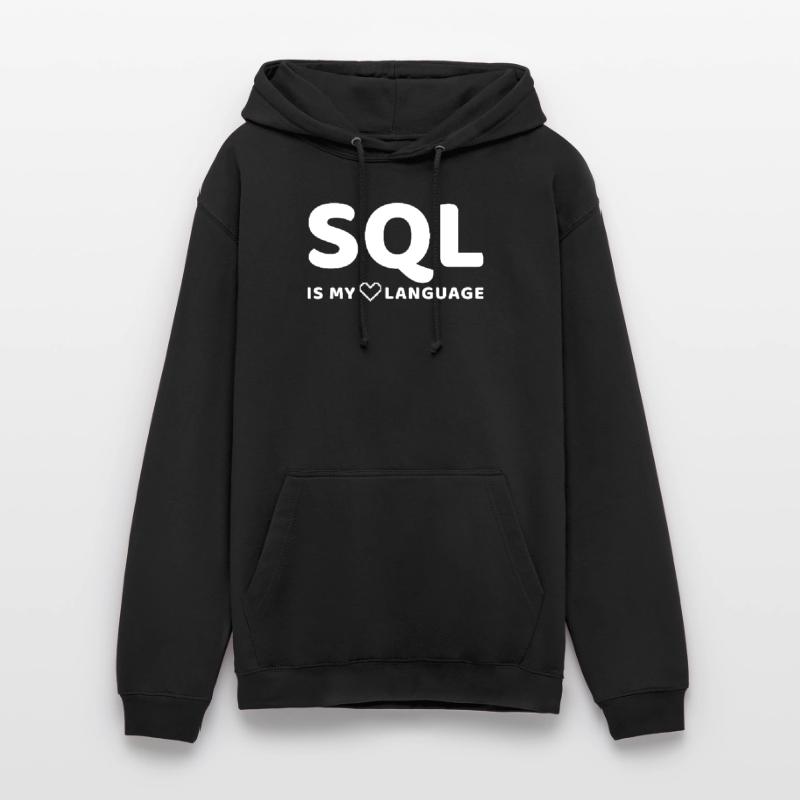 Celestial Code Pattern on Dark Background Unisex Hoodie