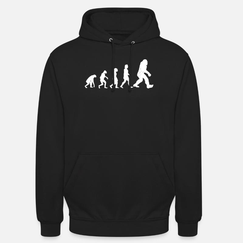 Bigfoot Sasquatch Cache-cache Dictons - Sweat-shirt à capuche unisexe - noir