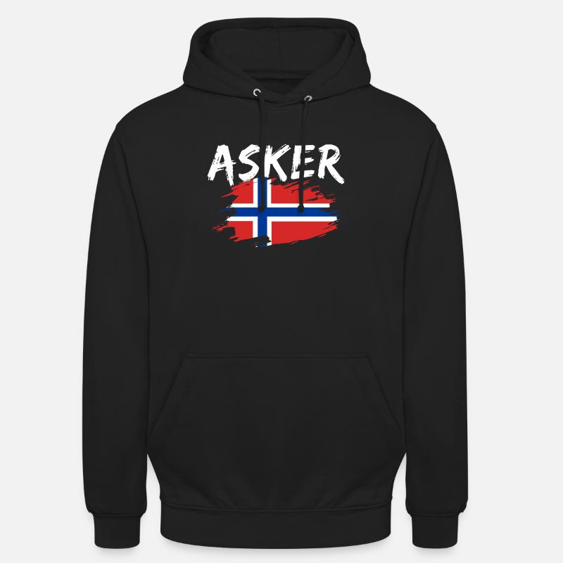 Asker Norwegen - Unisex Hoodie - Schwarz