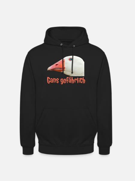 Ganz Gefährlich Gänsekopf - Unisex Hoodie - black
