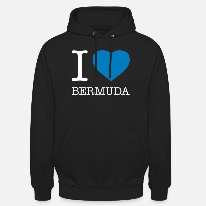 J’adore les Bermudes - Sweat-shirt à capuche unisexe - noir