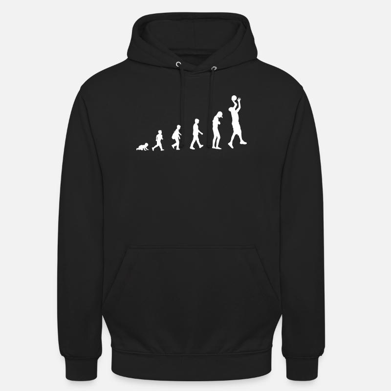Evolution de bébé à basketteur / Sport - Sweat-shirt à capuche unisexe - noir