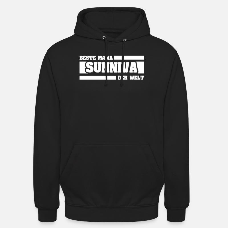Sunniva als Mutter - Unisex Hoodie - Schwarz